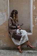 Obcasy Astrid koniakowy brąz