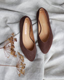 Audrey suede cigar ballet flats