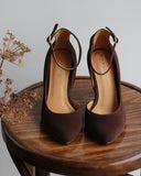 Vivienne heels black suede - 48h 