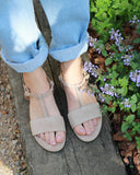 Amalia cognac brown sandals - 48h