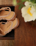 Amalia cognac brown sandals - 48h
