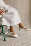 Rosalia white ballet flats - 48h