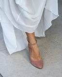 Vivienne High Heels aus schwarzem Wildleder – 48 Std. 