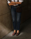 Alva chocolate brown moccasins (ships in 48h)