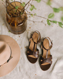 Scarlett chocolate brown sandals - 48h 