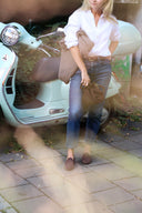 Alva chocolate brown moccasins (ships in 48h)