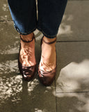 Elena green suede heels