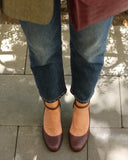 Elena green suede heels