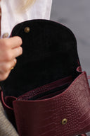 Chocolate crocodile messenger bag - 48h