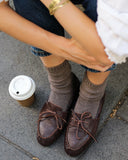 Meryl chocolate brown moccasins (ships in 48h)