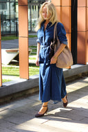 Torba shopper welur beż - 48h