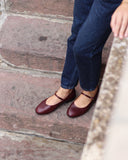 Baleriny Mary-Jane merlot - 48h