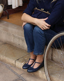 Lotta navy blue ballet flats (ships in 48h)
