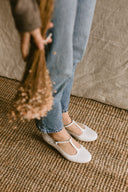 Lotta weiße Ballerinas - Outlet