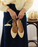 Oriana ballet flats in suede cigar