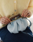 Torebka z biglem mała baby blue