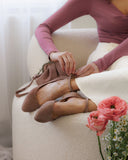 Grace Ballerinas aus puderfarbenem Wildleder 