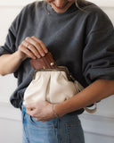 Torebka z biglem mała off white