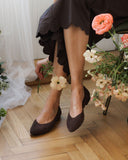 Audrey ballet flats suede cigar - 48h