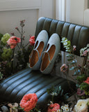 Lotta marineblaue Wildleder-Ballerinas