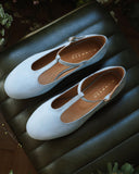 Lotta marineblaue Wildleder-Ballerinas