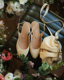 Oriana ballet flats in suede cigar