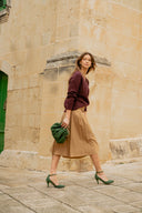 Vivienne Green Wildleder-Pumps 
