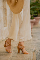 Sandały na obcasie Harriet słony karmel - 48h