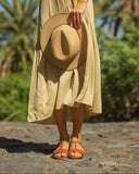 Amalia cognac brown sandals - 48h