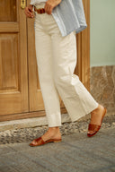 Klapki Lea brąz krokodyl - 48h