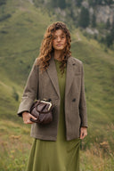 Torebka z biglem czekoladowy brąz - 48h