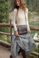 Torba listonoszka czekoladowy brąz