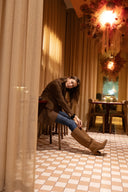 Florence velvet cigar boots - 48h