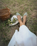 Oriana Ballerinas aus Wildleder in Cigar 