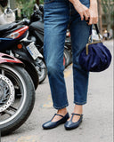 Lotta navy blue ballet flats (ships in 48h)