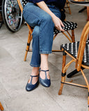 Lotta navy blue ballet flats (ships in 48h)