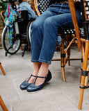Lotta navy blue ballet flats (ships in 48h)
