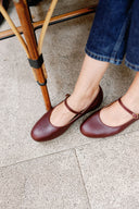 Baleriny Mary-Jane merlot - 48h