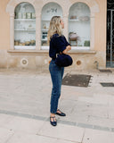 Lotta navy blue ballet flats (ships in 48h)
