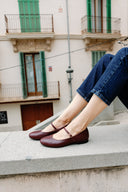 Baleriny Mary-Jane merlot - 48h