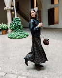 Small kiss-lock suede bag - chocolate brown (ships in 48h)