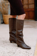 Carmen mocha boots (ships in 48h)