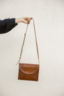 Torba listonoszka brąz krokodyl - 48h