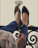 Audrey Brown Ballerinas aus Krokodilleder