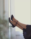 Vivienne heels black suede - 48h 