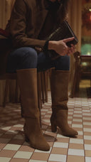 Florence velvet cigar boots - 48h