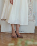 Grace Ballerinas aus puderfarbenem Wildleder 