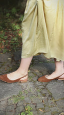 Oriana Ballerinas aus Wildleder in Zigarrenform - 48 Stunden 