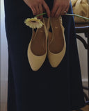 Oriana ballet flats in suede cigar