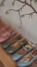 Baleriny Mary-Jane dusty pink